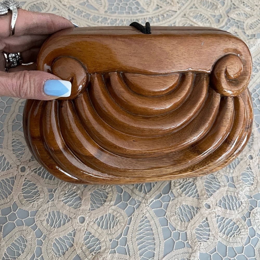 Handmade wood bag by Timmy Woods